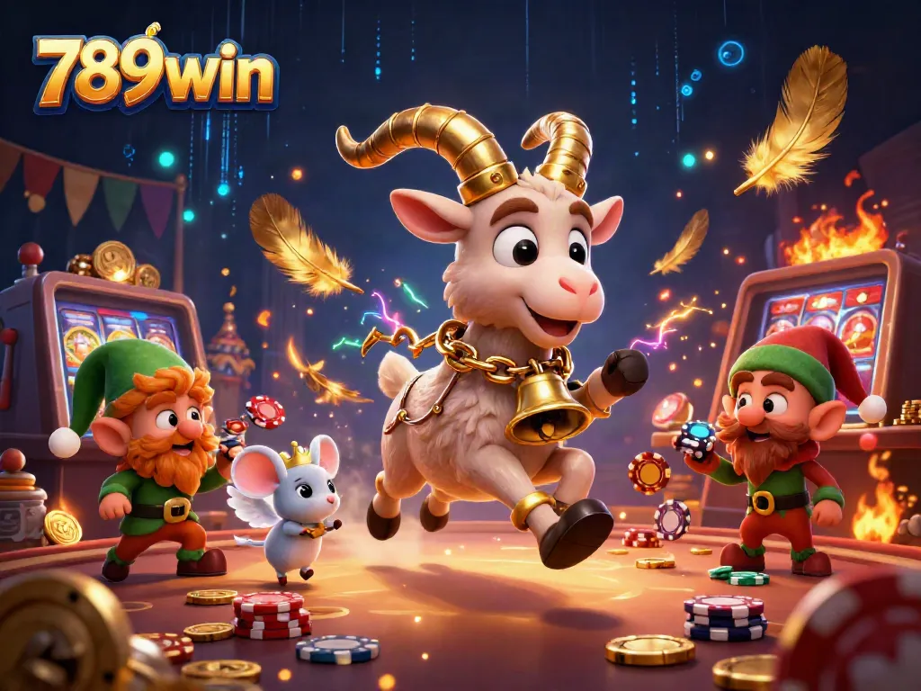 Engage with thrilling casino action at 789win featuring lively characters in a vibrant scene.