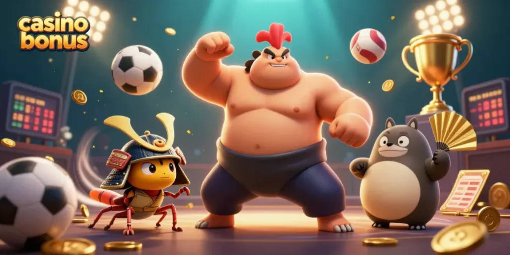 Experience thrilling casino bonus offers with dynamic characters and lively gaming elements.